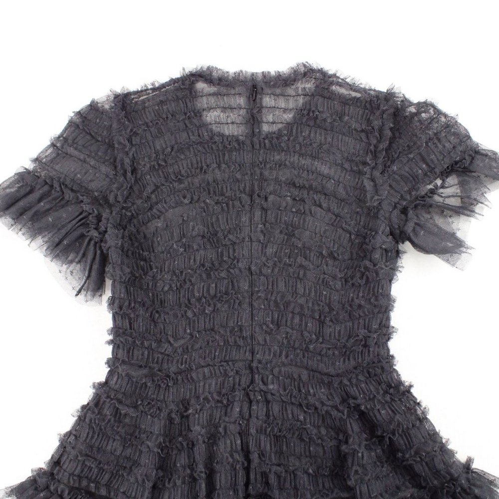 Needle & Thread Black Ruffle Mini Dress - Picture 8 of 12